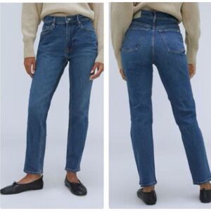 Everlane The Original Cheeky Jeans 28/30 High Rise Blue Organic Cotton 90's